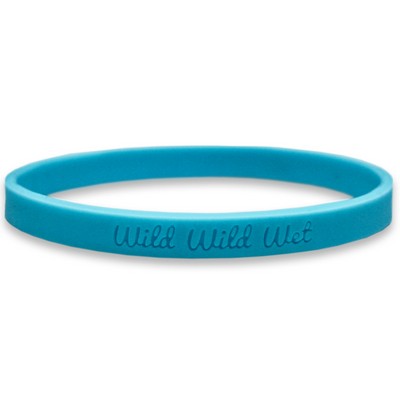 1/4 Inch Debossed Wristbands
