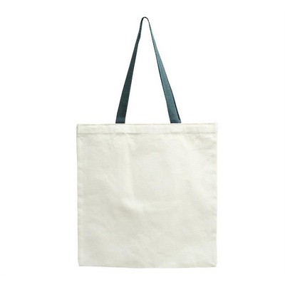 Cotton Canvas Bag with color handles