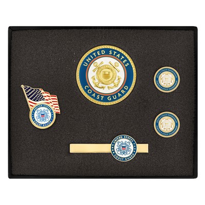Officially Licensed U.S. Coast Guard 4-Piece Men's Gift Set