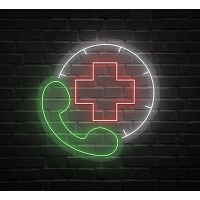 Emergency Call Neon Sign