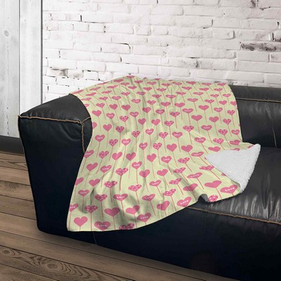 60" x 80" Sublimation Sherpa Throw Blanket