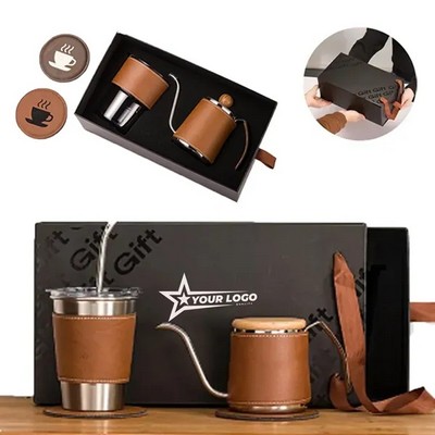 Coffee Maker Gift Set Premium Stainless Steel Insulated Cup