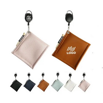 PU Golf Ball Cleaning Towel With Hanging Buckle