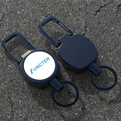Outdoor Retractable Reel Key Holder ID Badge Holder Reel