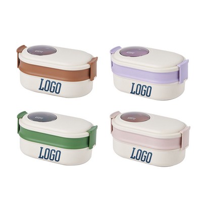 Double Layer Simple Compartment Bento Box
