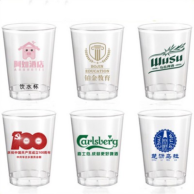 10oz 300ml Clear Plastic Drinking Cup For Aviation Travel Or Party