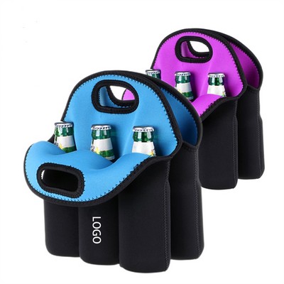 6 Pack Bottle Can Carrier Cooler Bag