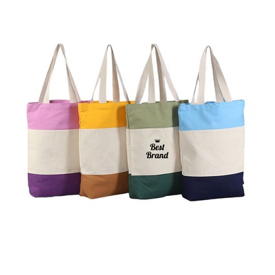 Multicolor Canvas Promotional Tote Bag