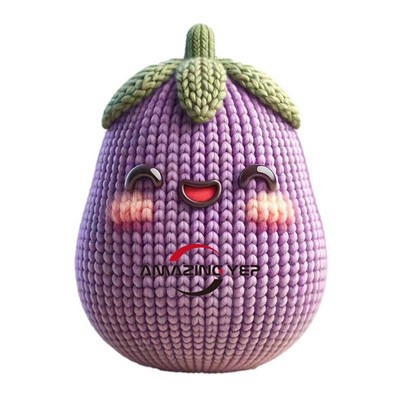 Hand-woven doll - Eggplant