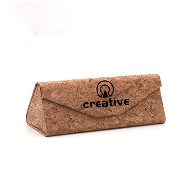 Cork Magnetic Closure Folding Eyewear Case