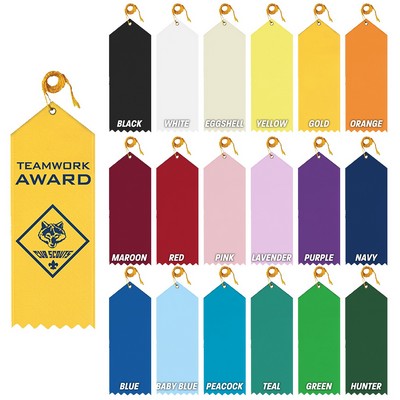 2"x6" Custom Award Ribbon with Event Card