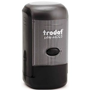 Trodat® Round Self Inker Stamp with Base Cap (1" Diam.)