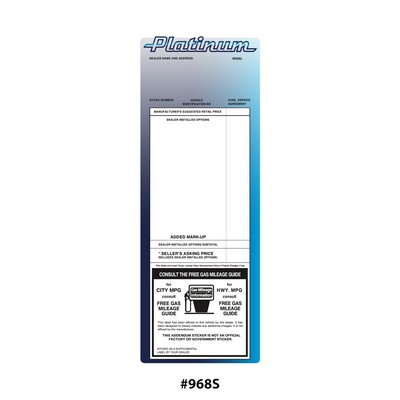 Custom Outdoor Laser-Forms™ (4 1/4"x11")