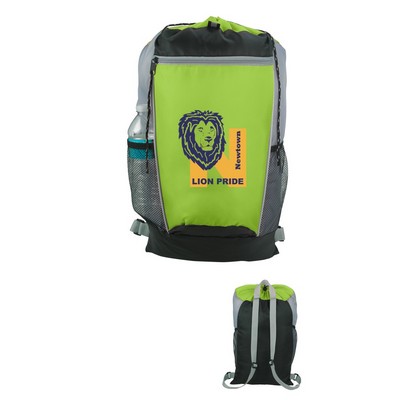 Tri-color Drawstring Backpack