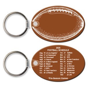 Large Oval Key Tag (Spot Color)