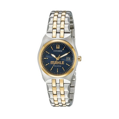 Women's Citizen® Eco-Drive® Two Tone Watch (Blue Dial)