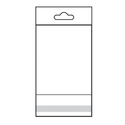 Clear OPP Bags w/Hanging Header (3"x 4")