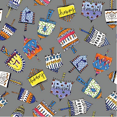 Dreidel Party Gift Wrap