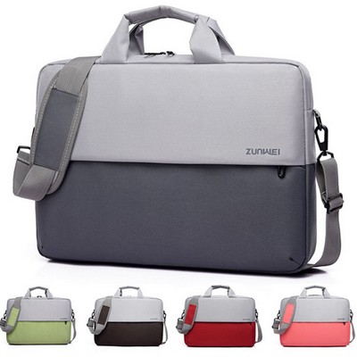 Two Color Mixing Laptop Shoulder Bag For 13-13.3 Mac Book Pro/Air,14 Inch Hp Dell Notebook