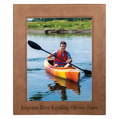 Dark Brown Leatherette 8" x 10" Photo Frame