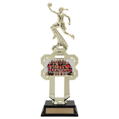 Mosaic Disc Holder Medal - Riser, Award Trophy, 1"