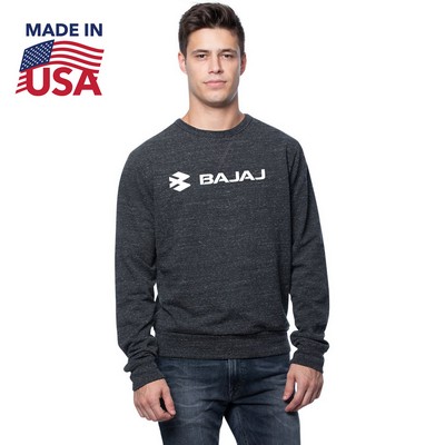 Unisex USA Made Organic Triblend French Terry Crew