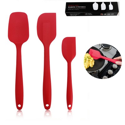 Versatile 3-Piece Silicone Spatula Set for Your Kitchen