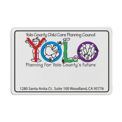 Rectangle Plastic Badge (2"x3")