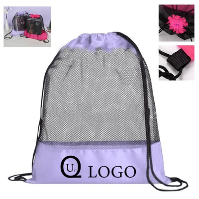 13.39X16.93 Inch Terylene Drawstring Backpack