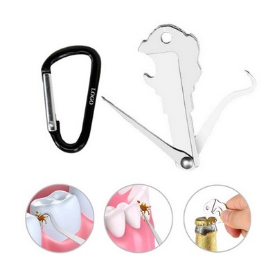 Metal Toothpick with Carabiners