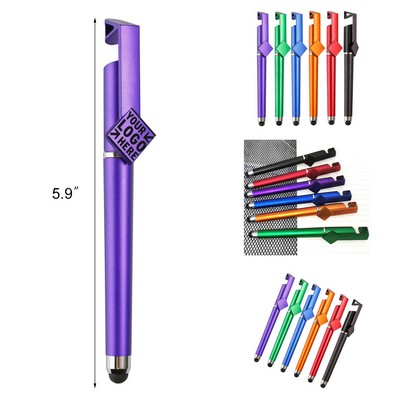 Multifunctional Phone Holder Touching Screen Pen