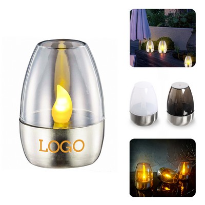 Solar Lights Simulation Candle Holiday Bar Illumination Ambience Decoration