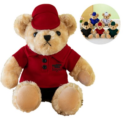 Teddy Bear Plush Toy With Clothes And Hats