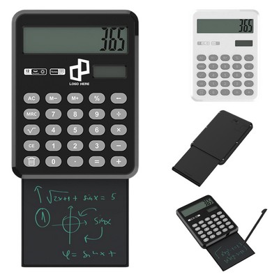 Mini Portable Calculator W/ Writing Board