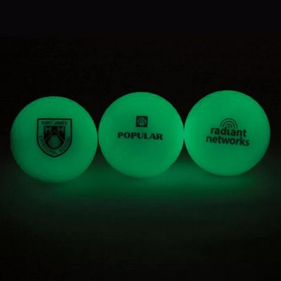 Glow in the Dark Golf Balls with Custom Imprints