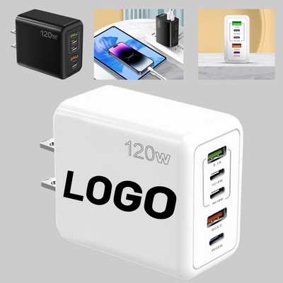 120W Phone Charger + 3-Port USB Adapter