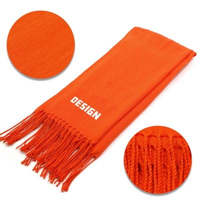 Winter Imitation Cashmere Scarf With MOQ 100pcs