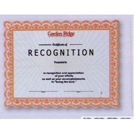 Custom Certificate (1 Color)
