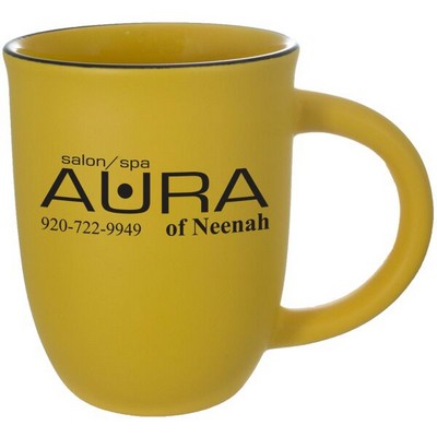 14 Oz. Salem Mug Satin Yellow w/Black Rim
