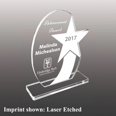 Acrylic Star Awards - Laser Etched