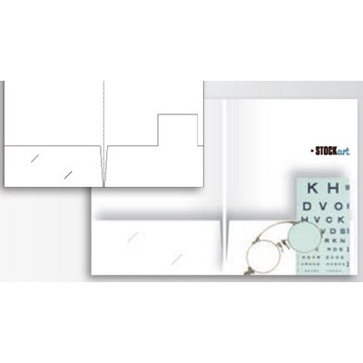 Sculptured Pockets® Folder w/Square Tab