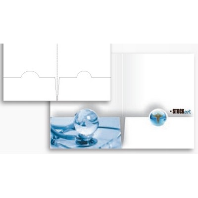 Sculptured Pockets® Presentation Folder w/Center Round Tabs