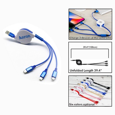 3 In 1 Usb Charging Cable