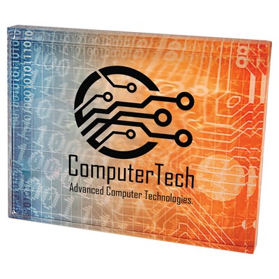 4.5" x 3.5" Sublimatable Acrylic Paperweight