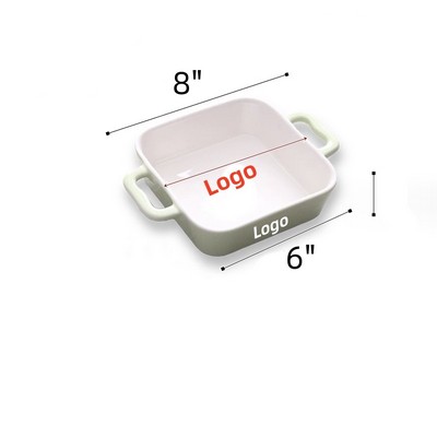 6 Inch Ceramic Square Baking Dishes Oven Dish