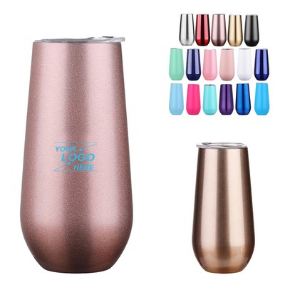 6oz Stainless Steel Vacuum Insulated Wine Tumbler