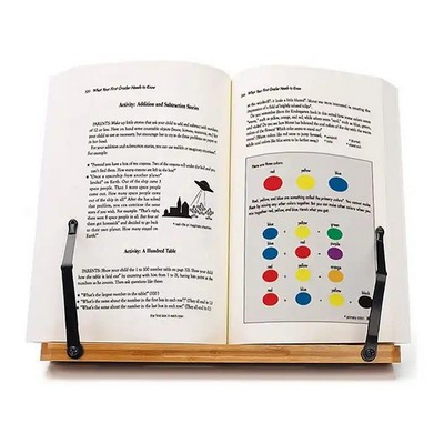 Adjustable Bamboo Book Stand