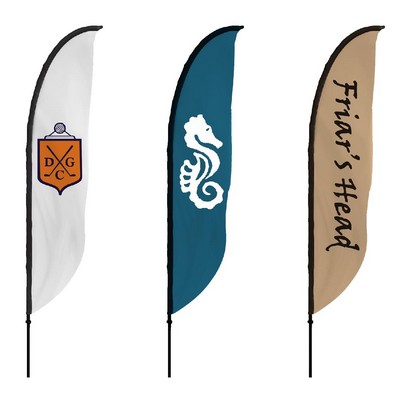 14' Double-Sided Feather Convex Flag