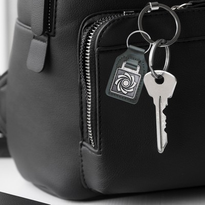 Custom Molded Metal/PU Keychains
