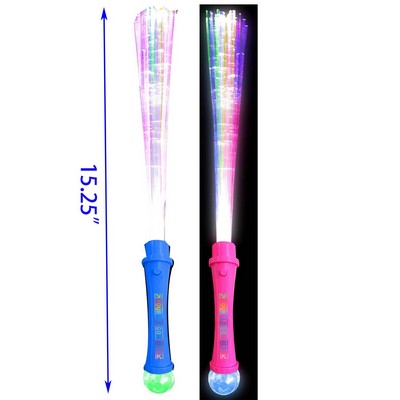 Flashing Magic Ball Fiber Optic Wand for Kids with Batteries Included